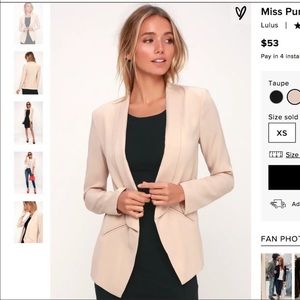 Lulus blazer